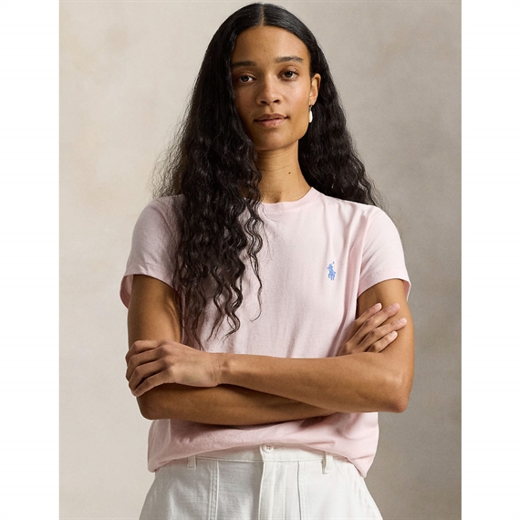 Polo Ralph Lauren Classic Fit Cotton Jersey Crewneck T-shirt, Pink Sand 